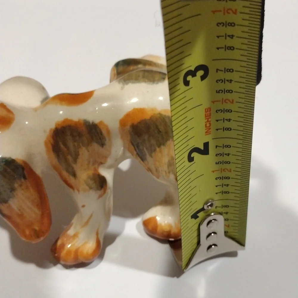Vintage 1960, dog lifting leg on fire hydrant salt and pepper shaker made Japan - Picture 11 of 11